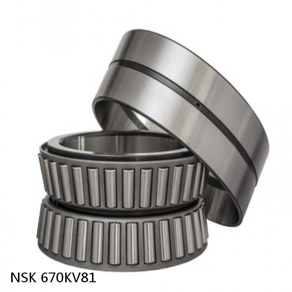 670KV81 NSK Four-Row Tapered Roller Bearing