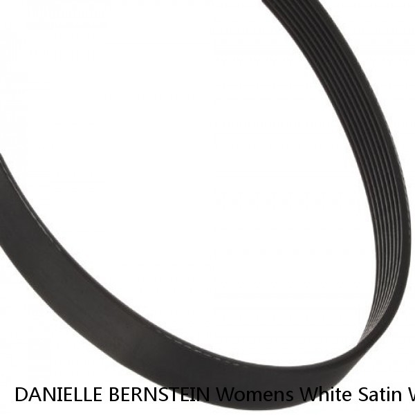 DANIELLE BERNSTEIN Womens White Satin Wear To Work Blazer Jacket XS